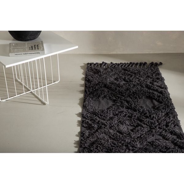 Kleva puuvillamatto - tummanharmaa Kleva puuvillamatto - tummanharmaa