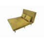 Vuodesohva Helsingborg - Keltainen sametti | 193 cm