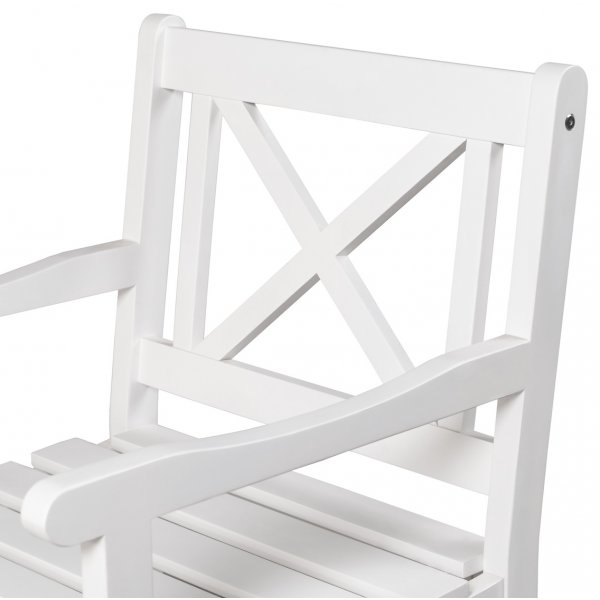 Ulkolepotuoli Bohus valkoinen