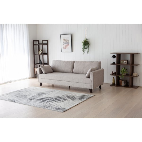 Vuodesohva 210 cm beige - Bella + Huonekalujen puhdistus Vuodesohva 210 cm beige - Bella + Huonekalujen puhdistus