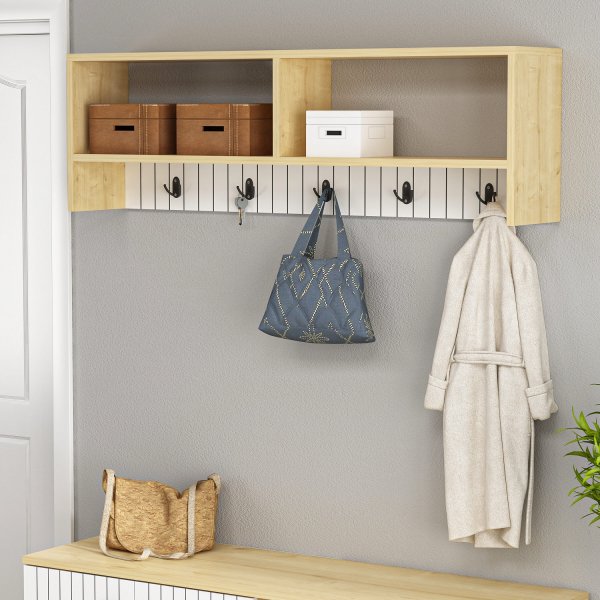 Sarandon vaateripustin - Valkoinen/safiiri Sarandon vaateripustin - Valkoinen/safiiri