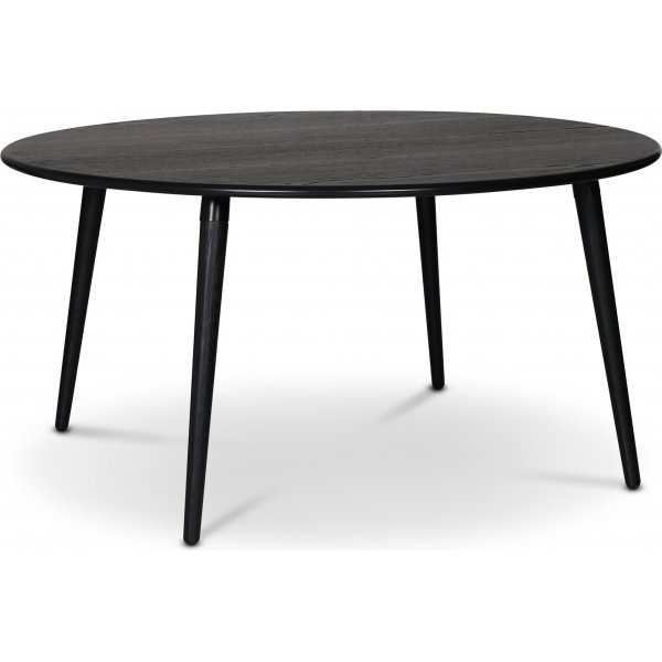 Omni pyre ruokapyt mustaksi petsattua tammea 150 cm + Huonekalujen jalat