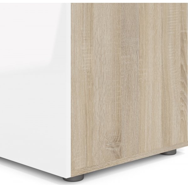 Pepe vaatekaappi 3 ovella - tammi/valkoinen Pepe vaatekaappi 3 ovella - tammi/valkoinen