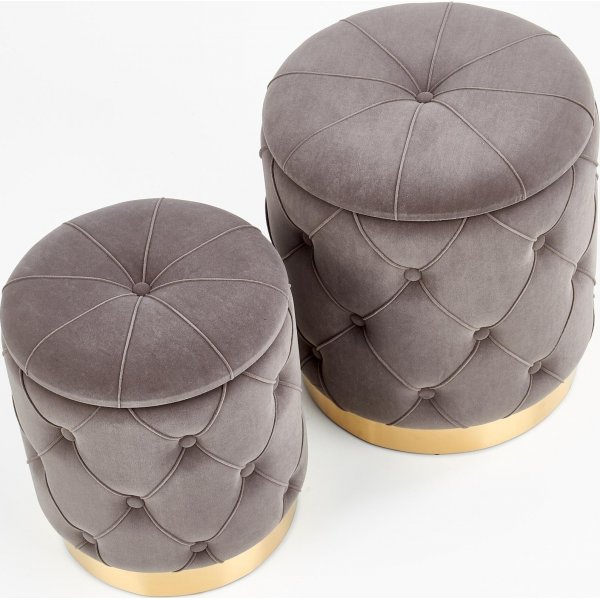 Hitch pouf - harmaa