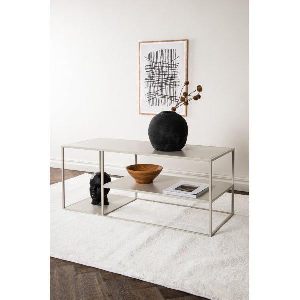 Trène sohvapöytä 120 x 50 cm - Beige Trène sohvapöytä 120 x 50 cm - Beige