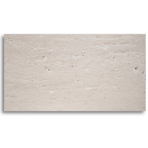 Level-sohvapyt aitoa travertiinikive - 110x60 cm