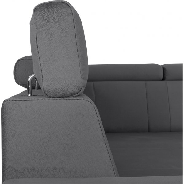 Yksinäinen kulmasohva, jossa avoin pää oikealle - harmaa Yksinäinen kulmasohva, jossa avoin pää oikealle - harmaa