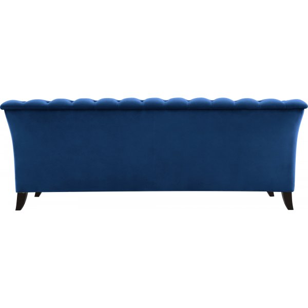 Kolmen istuttava sohva Milton Chesterfield - Tummansininen sametti + Huonekalujen tahranpoistoaine Kolmen istuttava sohva Milton Chesterfield - Tummansininen sametti + Huonekalujen tahranpoistoaine