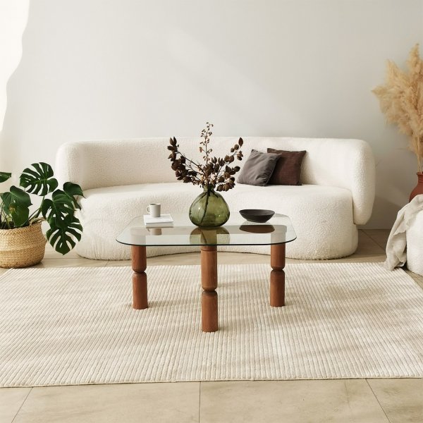 Kei sohvapöytä 80 x 80 cm - Pähkinä Kei sohvapöytä 80 x 80 cm - Pähkinä