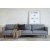 Eden 3-istuttava XL sohva - Harmaa kangas + Huonekalujen hoitosarja tekstiileille