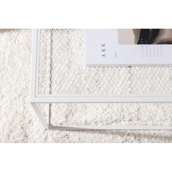 Netz sohvapöytä 80 x 80 cm - Valkoinen Netz sohvapöytä 80 x 80 cm - Valkoinen