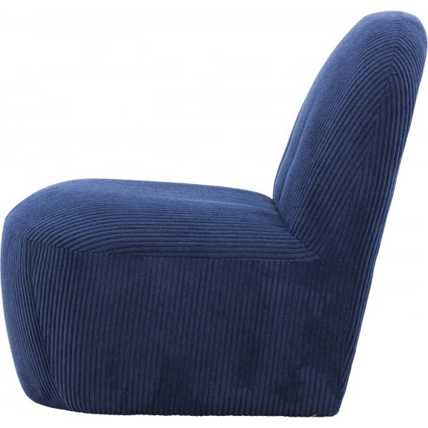 Mahla lepotuoli - Tummansininen vakosametti