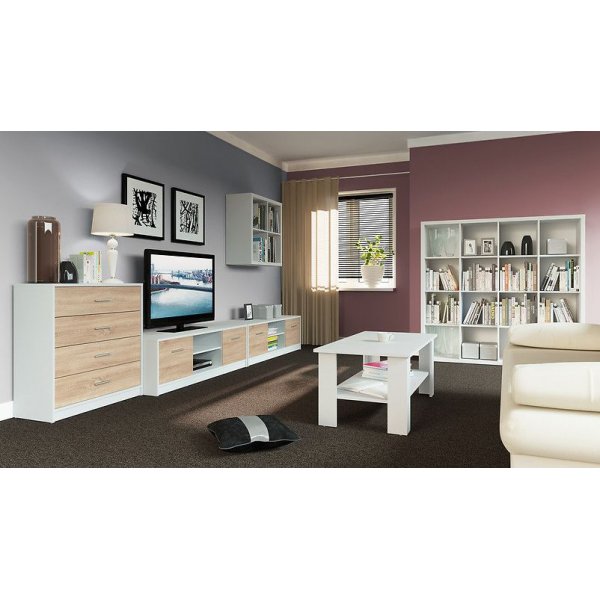 Norbo kirjahylly - Valkoinen Norbo kirjahylly - Valkoinen