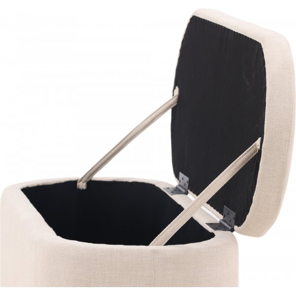 Potenza pouf - luonnonvalkoinen Potenza pouf - luonnonvalkoinen