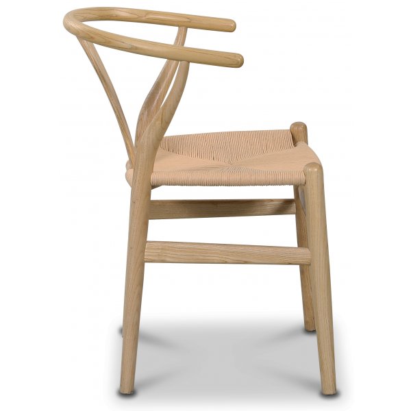 Sunda-ruokatuoli - Luonto / Remmi-istuin + Huonekalujen jalat