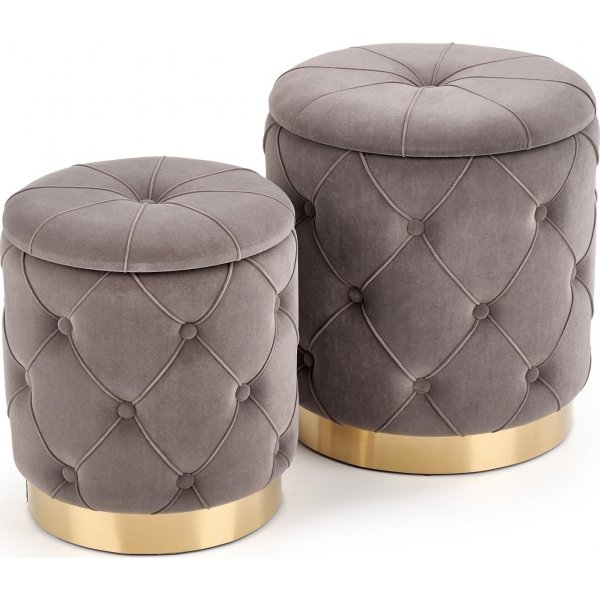 Hitch pouf - harmaa