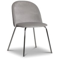 Giovani velvet -tuoli - Harmaanbeige/Kromi Giovani velvet -tuoli - Harmaanbeige/Kromi