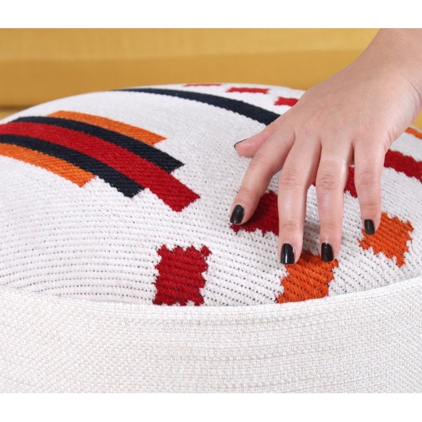 Maatilapouf - valkoinen