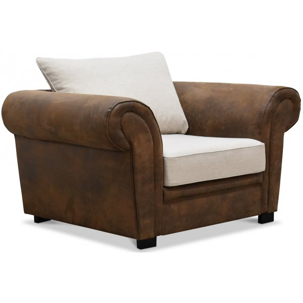 Deluxe-nojatuoli - ruskea/beige/vintage Deluxe-nojatuoli - ruskea/beige/vintage