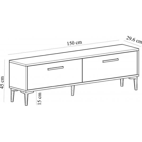 Inel mediapenkki - Safiiri/valkoinen Inel mediapenkki - Safiiri/valkoinen