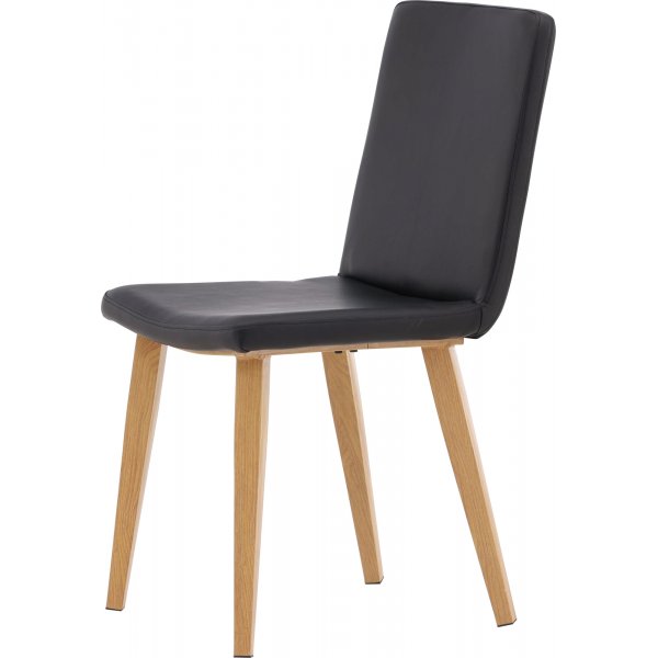 Tänään ruokatuoli - musta PU Tänään ruokatuoli - musta PU