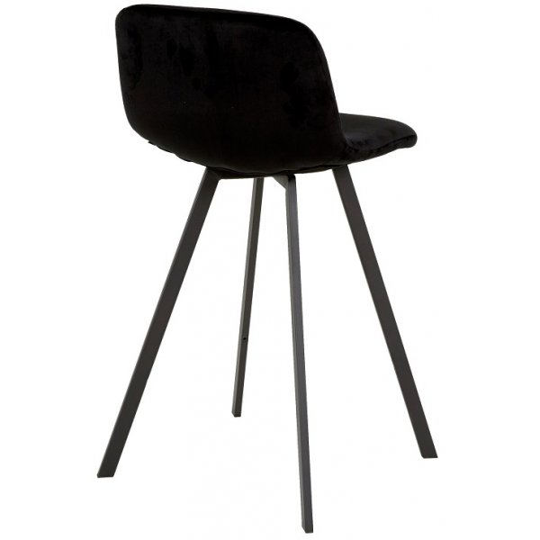 Elisa baarituoli - Musta sametti Elisa baarituoli - Musta sametti