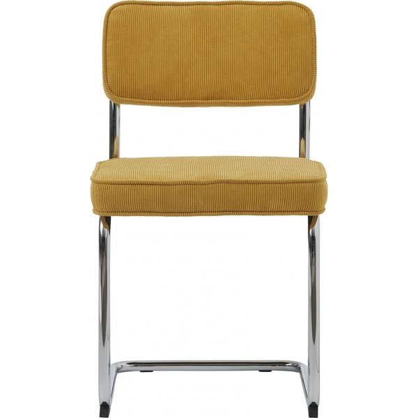 Aero-tuoli keltaista vakosamettia