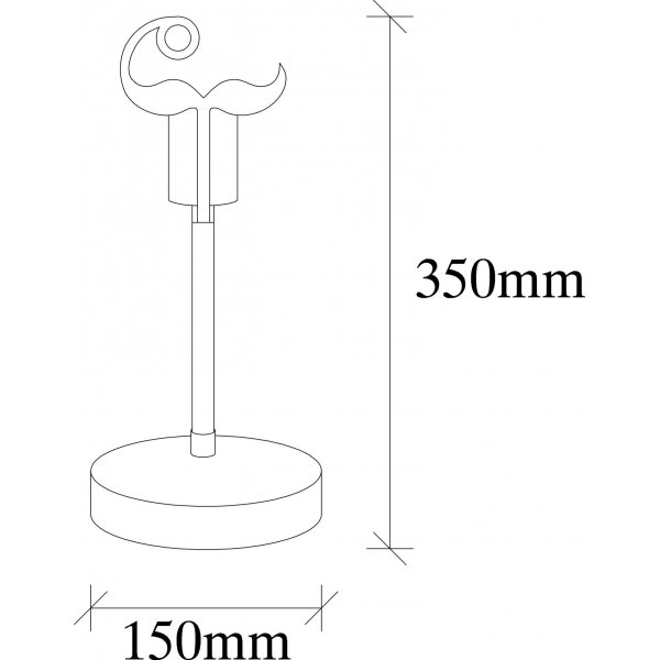 Beami pöytävalaisin - pähkinä/hopea Beami pöytävalaisin - pähkinä/hopea