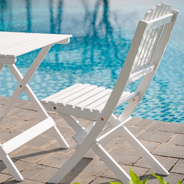 Haväng Tuoli - Valkoinen + Huonekalujen tekstiilien puhdistus Haväng Tuoli - Valkoinen + Huonekalujen tekstiilien puhdistus