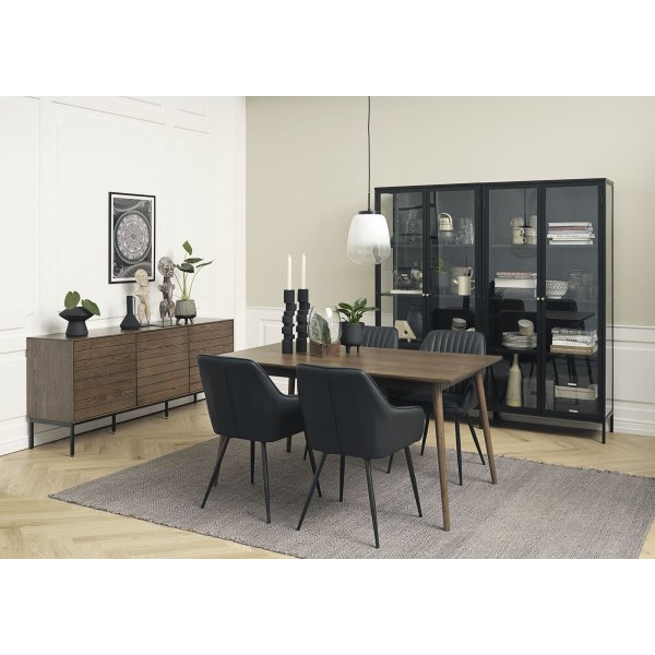 Boston-nojatuoli mustaa PU:ta