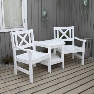 Eurooppa puutarhakalusteet - Loveseat - valkoinen Eurooppa puutarhakalusteet - Loveseat - valkoinen
