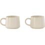 Aktiivinen teekuppi 9 cm - beige/musta