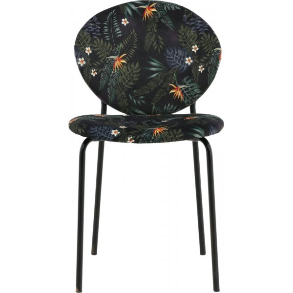 Ekefors ruokatuoli - Musta kukkakangas Ekefors ruokatuoli - Musta kukkakangas