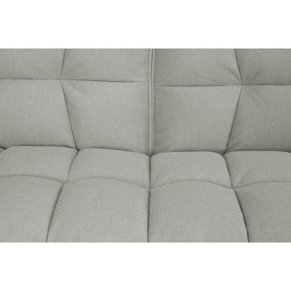 Vuodesohva Trelleborg - Vaaleanharmaa kangas | 183 cm