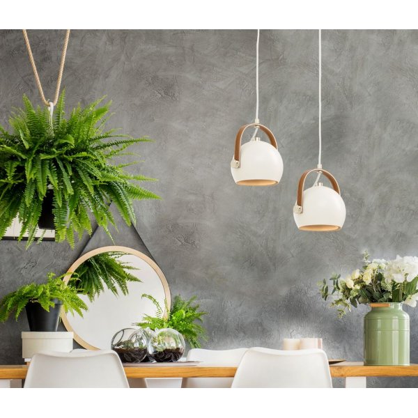 Bow kattovalaisin - Valkoinen/ruskea/hopea Bow kattovalaisin - Valkoinen/ruskea/hopea