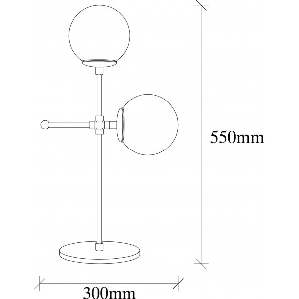 Mudoni p�yt�valaisin - kultaa
