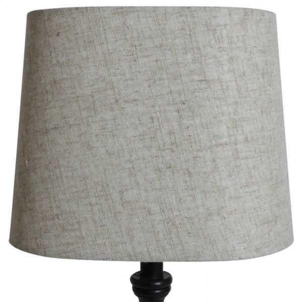 Soikea lampunvarjostin 27x18 cm - Beige (karkea pellava)