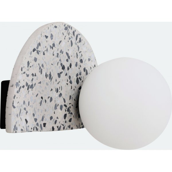 Abbeville seinävalaisin - valkoinen Abbeville seinävalaisin - valkoinen