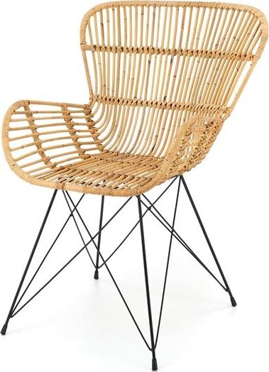 Kelley ruokatuoli - rottinki/musta