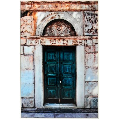 Lasimaalaus - Vihre ovi - 120x80 cm