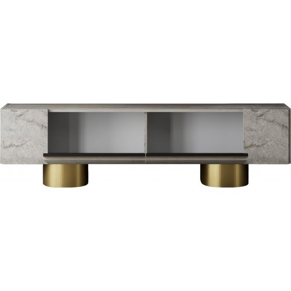 Bohem TV-taso 180 cm - Travertiini/kulta
