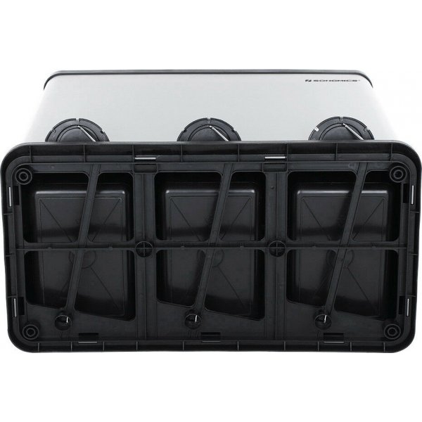 Luan roskakori 54 l - Hopea/musta