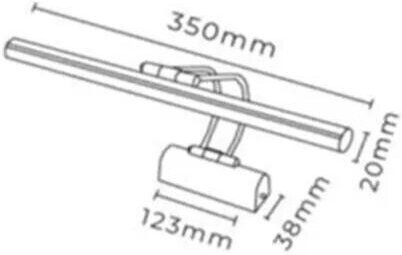 Fleet-seinävalaisin Leveys: 35 cm - Kromi Fleet-seinävalaisin Leveys: 35 cm - Kromi