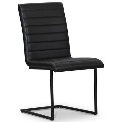 Lazio tuoli - Musta metalli / musta PU