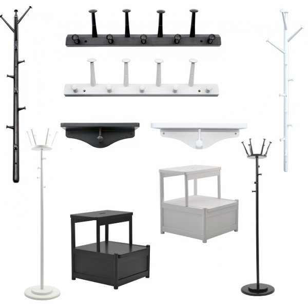 Fame-hattuhylly Small - Musta