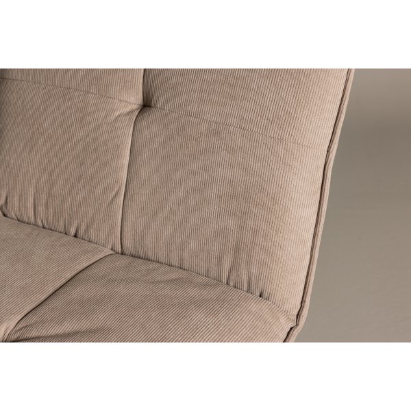 Madison lepotuoli - Ruskea vakosametti/musta Madison lepotuoli - Ruskea vakosametti/musta