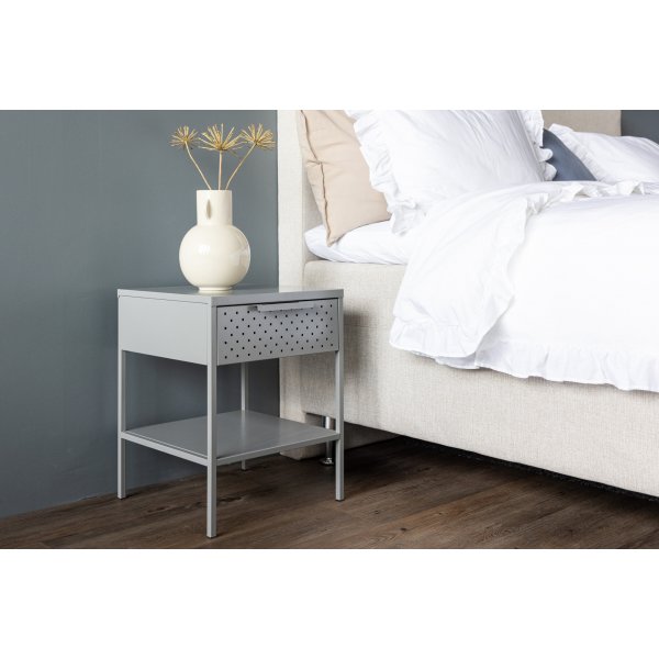 Sacramento yöpöytä - vaaleanharmaa Sacramento yöpöytä - vaaleanharmaa