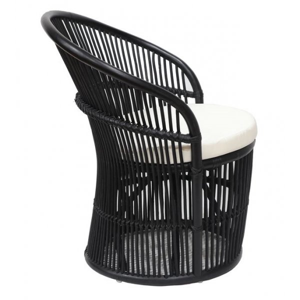 Narvan nojatuoli rottinkia - musta + Huonekalujen tekstiilien puhdistus