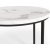 Tore sohvapyt 43/53 cm - Valkoinen marmori/musta