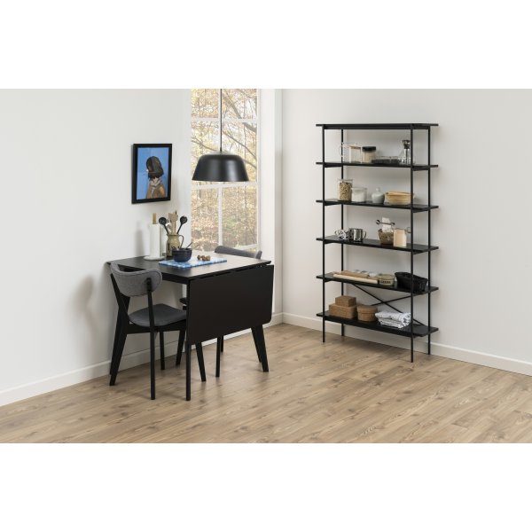 Roxby ruokapöytä 80-120 cm - Musta Roxby ruokapöytä 80-120 cm - Musta